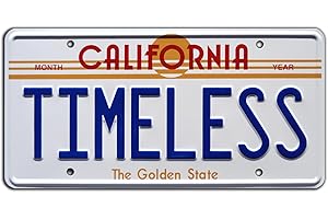 CELEBRITY MACHINES Expedition Back to The Future | Timeless | Metal Stamped License Plate
