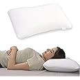 ZAIKO Memory-Foam-Pillow-Orthopedic-Pillow-for-Neck-Pain-Cervical-Contour-Memory-Foam-Pillow-Orthopedic-Pillow-for-Neck-Pain-Orthopedic-Contour-Pillow-Support-Curve-Grey-White(22 * 15 * 4.5)