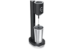 ‎ARENDO Arendo - Eiweiß Shaker - Protein Mixer - Milchshake Mixer - elektrischer Standmixer - 500 ml Edelstahl Becher - 22.000 U min - 2 Geschwindigkeitsstufen - Fitness Protein Drinks Smoothies Milchshakes