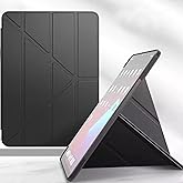 Coverzone iPad Air 11 M4 i&ccedil;in Kılıf A2902 11 in&ccedil; (2026) Kalem Koyma B&ouml;lmeli, Stand Olan, Uyku Modlu Silikon Arka Y&uuml;zey Suni D