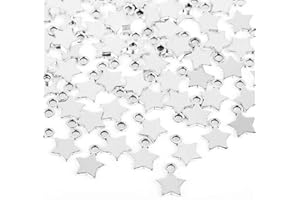 FLOFIA 100pcs Breloques Pendentif Numéro de l'Année 2021 Or Argent Antique En Alliage Mini Pendentif Charm Chiffre Vintage Décoration DIY pour Bracelets Bijoux Colliers Artisanats Porte Clés Nouvel An Noël