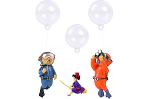 ZXYZLJJD 3 decorazioni galleggianti per acquari, accessori per acquari, ornamenti per acquari, accessori per pesci betta, graziosi subacquei, con filo e sfera, per tutti gli acquari e acquari (2A)