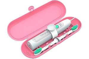 POKETECH Custodia da viaggio compatibile con spazzolini elettrici Philips 1 manipolo e 2 spazzole Premium - Rosa
