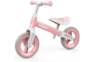VITONIS Draisienne Enfants Vélo Bébé sans Pédales de 1.5-4 Ans Jusqu'à 25 kg, Volant et Selle Réglables en Hauteur, Antivol de Direction