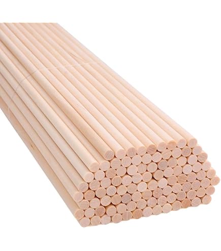 Bastelstäbe Aus Birkenholz – 10er Pack, 30x1,2 Cm, Unbehandelt, Für DIY & Dekoration