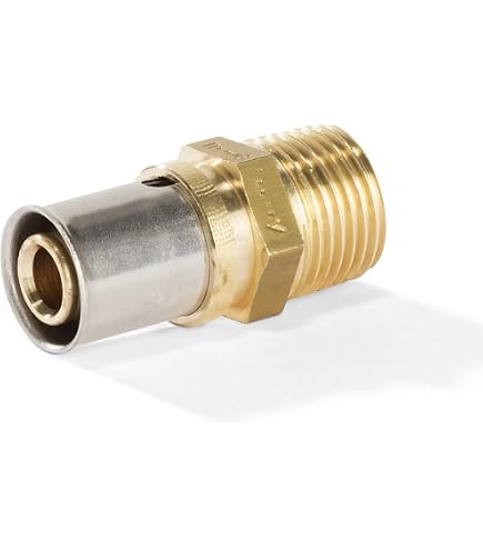 Pressfitting T-Forma Con Filettatura Esterna Per Tubo In Alluminio Composito