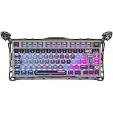 GravaStar Mercury K1 Pro QWERTZ Gaming - Teclado Cyberpunk edici&oacute;n especial