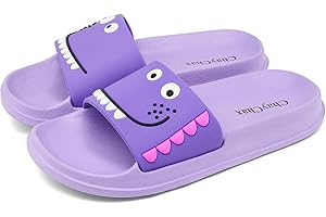 ChayChax Klapki dziecięce na lato, lekkie klapki kąpielowe, otwarte palce, sandały plażowe, wygodne