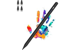 LUNTAK Rechargeable iPad Pencil Active iPad Stylus Pens for Touch Screens Magnetic Tablet Pen Universal Stylus Pen for iPad/Pro/Air/Mini/iPhone/Samsung/IOS/Android and Other Smartphone Device-Black
