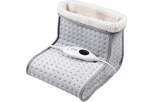 ARDES | AR4H05 Scaldapiedi Elettrico Piedi Riscaldante 100W, Termoforo Elettrico Calore 6 livelli per Piedi Comodo e Soffice, Scaldapiedi con Fodera Interna in Lana Sintetica Lavabile in Lavatrice