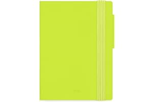 Legami - Agenda semanal Mini 2026, Chartreuse, 12 meses mini, agenda incluida, cierre con elástico, agenda de enero de 2026 a diciembre de 2026, en papel FSC certificado, 8 x 10 cm