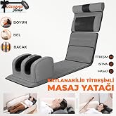 RELAXUS RLX20 Foldable Electric Full Body Heated Massage Bed Neck Massager Foot Massager