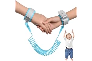CJQRL Bracelet Enfant Securite Anti Perdu, laisse Anti Perdu, Harnais de Sécurité Enfant, 2.5M Harnais Enfant Anti perdu poignet Ceinture, Facile à Mettre et à Enlever Tout-Petit Voyage Essentiels