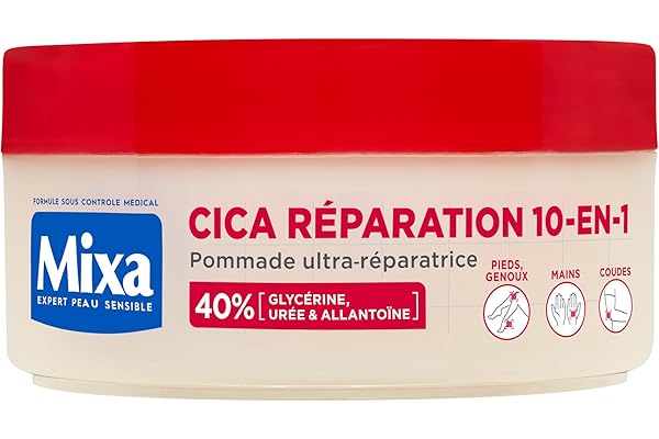 Fini les talons fêlés : pommade Mixa Cica