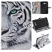 Produktbild Skytar Hülle für Galaxy Tab 3 7.0 Lite - PU Leder Schutzhülle Flip Cover Case für Samsung Galaxy Tab 3 7.0 Lite T110 T111 T113 T116 (7 Zoll) Tablet Brieftasche Etui mit Support-Funktion,*Weißer tiger