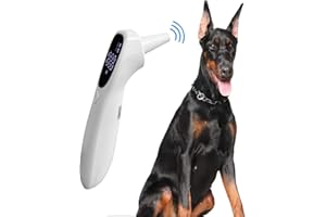 MINDPET-MED Hundethermometer, berührungslos, Ohrthermometer für Hunde und Tierarztthermometer, schnelle Messung der Temperatur des Haustieres in 1 Sekunde