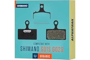ALPHATRAIL MTB brake pads for Shimano G01S G01A G02S G03S XT XTR brakes I High-performance resin I Durable for e-bikes and mountain bikes I 1 pair of organic disc brake pads