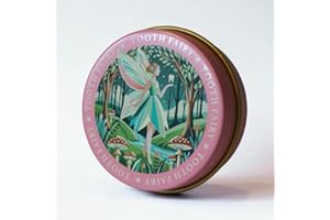 TINIT Tooth Fairy Tin Box Boy Girl Keepsake Teeth Storage child toddler baby kid gift present birthday first tooth bag pouch (Girl Fairy (Pink Design))