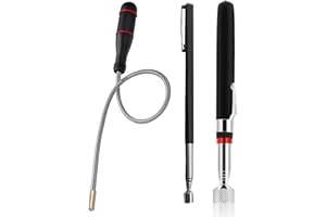 Ninnyi 3 PCS Telescopic Magnetic Pickup Tool, Magnetic Pick Up Stick for Picking Up Keys, Screws
