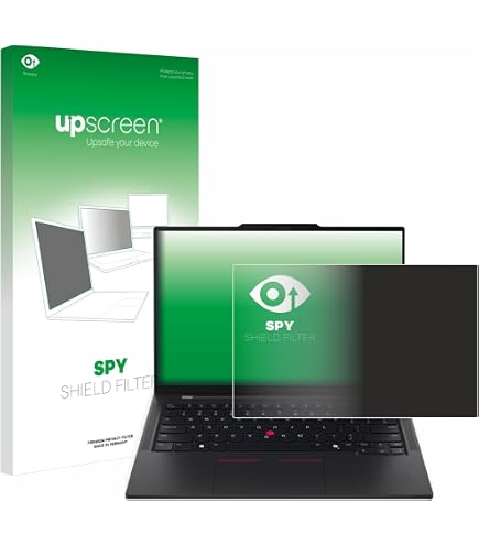 Upscreen Pellicola Privacy Per Lenovo ThinkPad E15 Gen 3, Anti-spia, Riduce Luce Blu, Antigraffio, Made In Germany