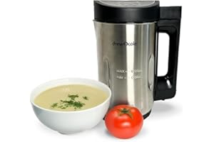 DREW&COLE Drew & Cole Soup Maker 1.6L Capacity - 900W - 220-240V - Blend & Cook Delicious Soup - Easy to Use - Reduce Waste - Chop, Set & Enjoy Chunky or Smooth - Great for Batch Cooking