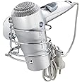 WENKO Turbo-Loc® porta asciugacapelli - fissaggio senza trapano, Acciaio, 14 x 7.5 x 11.5 cm, Cromo