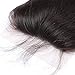 Sunwell Brazilian Virgin Lace Closure Human Hair Straight Free Part 4x4 Remy Lace Top Closure with Baby Hair Can be Bleached 130% Density Natural Color 8"