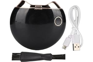 BRRNOO Electric Nail Clippers, Automatic Nail Polisher, Cordless Curved 1-Button Portable Nail Trimmer for Toes & Fingers, Mess-Free Design, Black, Professional Manicure Tool