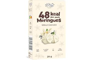 LOCCO LOW CALORIES COMPANY LOCCO beza bogata w białko, tylko 1 kcal na porcję, wspaniała dekoracja ciasta, bez dodatku cukru, bez tłuszczu, bogata w błonnik, przekąska, waniliowy smak
