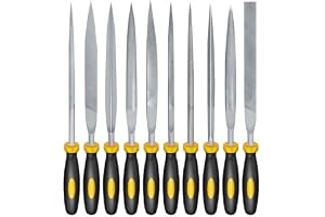 File Tool Set, Carpenter Tools All Types and Hardware Tools, Ten Pieces of Deburring Tool for Wood Filler Projects, 5mm by 180mm Size Set for DIY and Professional Use