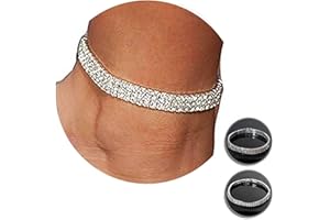 Kucheed Tobillera de Diamantes Centelleantes para Mujer, Pulseras de Tobillo de Plata con Cristales Elásticos, Tobillo de Joyería de Pie, Tobillera de Tenis Nupcial Brillante