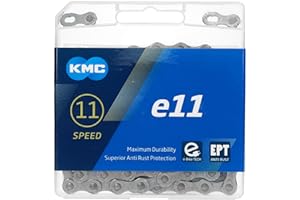 KMC Unisex's e11 EPT eBike Chain, Dark Silver, 136 Link
