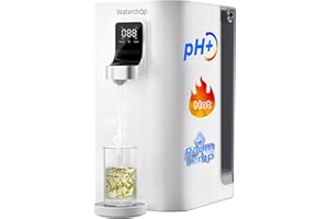 [Minerali Alcalini] Waterdrop K19-HG Sistema di Filtro ad Osmosi Inversa, Distributore di Acqua Calda Istantanea, Portatile, Senza Installazione, 4 Temperature, Riduzione TDS, 7 Stadi