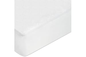 NAZNA LINEN Next To Me Compatible 100% Waterproof Crib Mattress Protector | 150 GSM Terry Towelling Fabric - Super Soft, Non-Allergenic & Non-Noisy (83-85 x 50-51 cm)