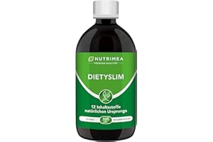 ‎PLASTIMEA DETOX-Kur DietySlim 100% Vegan | Natürlich Leber & Körper entgiften & Abnehmen | 6 Wöchige Entgiftungskur | Entgiften, Entschlacken, Entwässern Reinigung Flüssig 500ml Grüner Tee Guarana Papaya Diät
