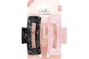 Invisibobble Clipstar Eclipse Glossy taglia L | Senza stampa | Elegante fermaglio per capelli | 2 pezzi