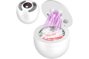 Binlingdaily Machine de nettoyage à ultrasons 45 kHz, 200 ml, 4 modes avec minuteur numérique pour aligneur, garde de nuit, appareil dentaire, brosse à dents, bijoux