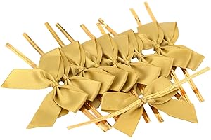 ‎CREATIVERY Satinschleifen 5cm x 10 Stück Gold