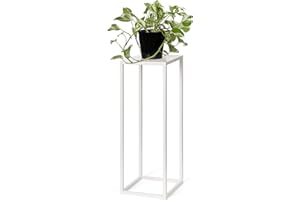 LAMO Manufaktur Support plantes en métal ivoire 68 cm | Support pots de fleurs interieur dans salon, chambre à coucher | Étagère moderne à fleur de mariage, socle pour sculpture, décoration