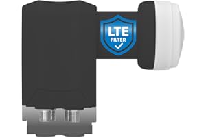 TechniSat Quattro LNB – Only Suitable for Multiswitch – with LTE Filter and Weather Protection Cap, Premium Quality
