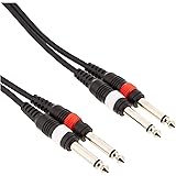 Adam Hall 3 Star Series 3m 2x 6.3mm Jack Mono to 2x 6.3mm Jack Mono Audio Kabel