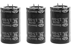 YUTOKEER 2.7V 500F Capacitor Farad Capacitor 35mm 60mm, Super Capacitor Drops Automobile Capacitor Through General Orifice 3Pcs