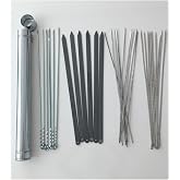 Mobilreyon - Mangal Seti (60 Cm)- 6 Adana Kebap Şişi, 6 Patlıcan Şiş,10 Ciğer,10 Adet Kuşbaşı, Şiş Kabı