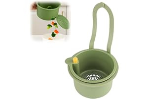 CMANLNYK 1 Stück Hängender Sieb für Spülbecken - Siebkorb für Spülbecken, Waschbeckensieb, Küche Waschbecken Spüle Küchenspüle, Sieb Abflusssieb Organizer Sink Abtropfkorb Schwammhalter Strainer Spülbeckensieb