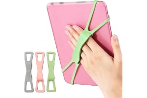 BSITSSS Set med 3 Kindle-handledare, 3 färger silikonläsarhållare, mångsidigt bekvämt utdragbart grepp för Kindle , läsning, paperwhite eReaders-tillbehör