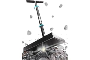 WERKTHOR Tamper Manuel en Acier 11,5 kg – Compacteur de Sol avec Plaque 20x20 cm et Poignée en T de 83 cm – Outil de Nivèlement pour Terre, Gravier, Asphalte
