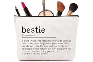 Friendship Gifts for Women - VivaJoy Friend Gift Cosmetic Bags, Funny Gifts for Friends, Bestie Gift for Womens Makeup Bag，Birthday Present for Women Friends