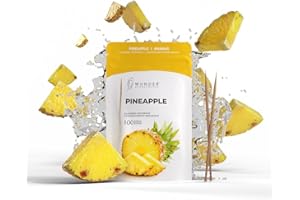 PERFEKTO24 Wunder wykałaczka – wykałaczka o smaku – dobra alternatywa dla gumy do żucia – pomaga zapobiegać obgryzaniu paznokci – świeży oddech z aromatycznymi wykałaczkami – bez cukru, wegańska (ananas)