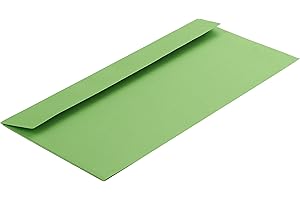 ‎BLANKE BRIEFHÜLLEN 100 Stück, Farbige Briefumschläge, DIN C6/5, Haftklebung mit Abziehstreifen, Gerade Klappe, 130 g/qm Colorista, Ohne Fenster, Grün, Blanke Briefhüllen