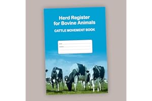 GENERIC Herd Register for Bovine Animals/Cattle Movement Book (A4) Farm Livestock